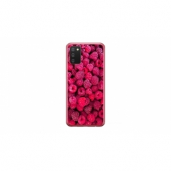 Husa personalizata tip carcasa HQPrint pentru Samsung Galaxy A03S, model Zmeura, multicolor, S1D1M0234