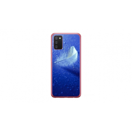 Husa personalizata tip carcasa HQPrint pentru Samsung Galaxy A03S, model Pana, multicolor, S1D1M0236