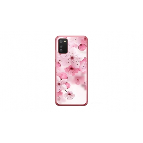Husa personalizata tip carcasa HQPrint pentru Samsung Galaxy A03S, model Flowers 17, multicolor, S1D1M0241