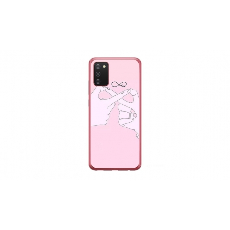 Husa personalizata tip carcasa HQPrint pentru Samsung Galaxy A03S, model Infinity Togeter, multicolor, S1D1M0251