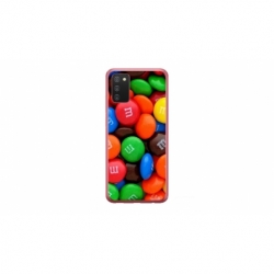 Husa personalizata tip carcasa HQPrint pentru Samsung Galaxy A03S, model MandM, multicolor, S1D1M0257