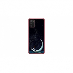 Husa personalizata tip carcasa HQPrint pentru Samsung Galaxy A03S, model Moon Fishing, multicolor, S1D1M0270