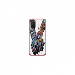 Husa personalizata tip carcasa HQPrint pentru Samsung Galaxy A03S, model Abstract Holding, multicolor, S1D1M0271