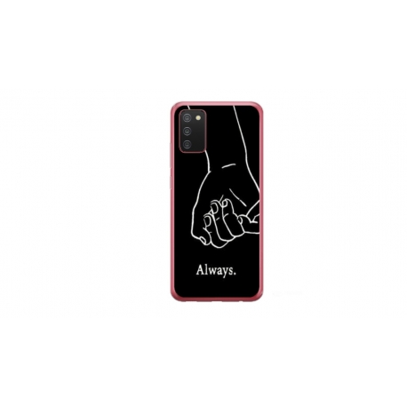 Husa personalizata tip carcasa HQPrint pentru Samsung Galaxy A03S, model Always and Forever 1, multicolor, S1D1M0279