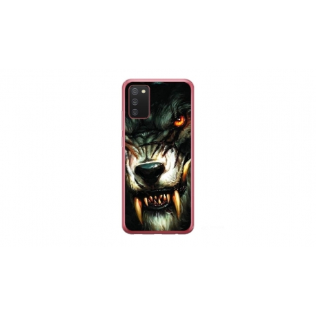 Husa personalizata tip carcasa HQPrint pentru Samsung Galaxy A03S, model Wolf, multicolor, S1D1M0286