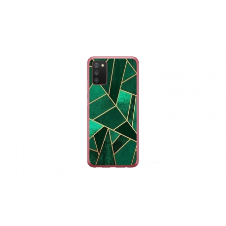 Husa personalizata tip carcasa HQPrint pentru Samsung Galaxy A03S, model Emerald, multicolor, S1D1M0287