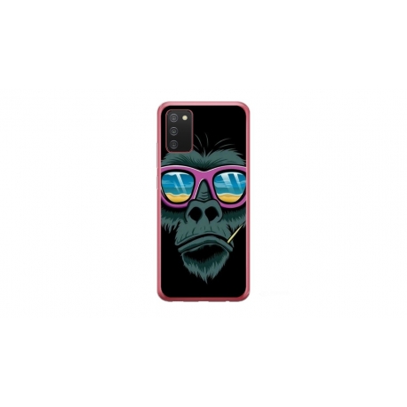 Husa personalizata tip carcasa HQPrint pentru Samsung Galaxy A03S, model Gorilla, multicolor, S1D1M0288