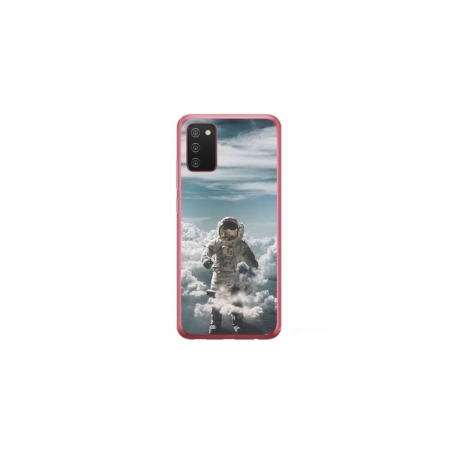 Husa personalizata tip carcasa HQPrint pentru Samsung Galaxy A03S, model Astronaut in the Clouds, multicolor, S1D1M0290