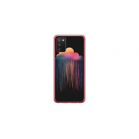 Husa personalizata tip carcasa HQPrint pentru Samsung Galaxy A03S, model Colorful 3, multicolor, S1D1M0298