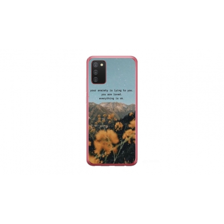 Husa personalizata tip carcasa HQPrint pentru Samsung Galaxy A03S, model Quote 1, multicolor, S1D1M0306