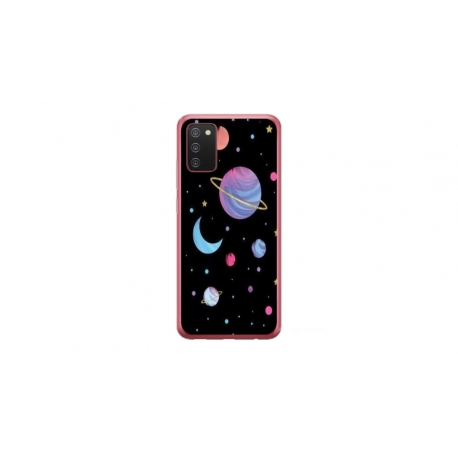 Husa personalizata tip carcasa HQPrint pentru Samsung Galaxy A03S, model Colorful 6, multicolor, S1D1M0311