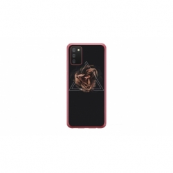 Husa personalizata tip carcasa HQPrint pentru Samsung Galaxy A03S, model Triangle Rose, multicolor, S1D1M0316
