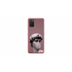 Husa personalizata tip carcasa HQPrint pentru Samsung Galaxy A03S, model Bubble Gum Statue, multicolor, S1D1M0317