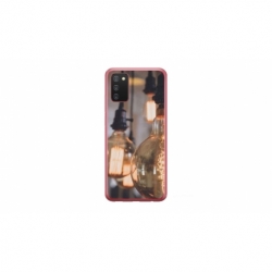 Husa personalizata tip carcasa HQPrint pentru Samsung Galaxy A03S, model Lightbulb, multicolor, S1D1M0322