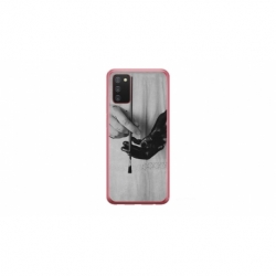 Husa personalizata tip carcasa HQPrint pentru Samsung Galaxy A03S, model Black Paint, multicolor, S1D1M0336