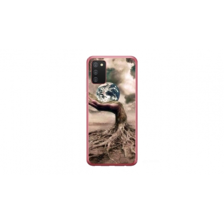 Husa personalizata tip carcasa HQPrint pentru Samsung Galaxy A03S, model Abstract 4, multicolor, S1D1M0339