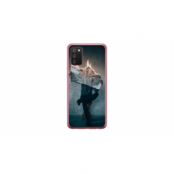 Husa personalizata tip carcasa HQPrint pentru Samsung Galaxy A03S, model Burn the News, multicolor, S1D1M0345