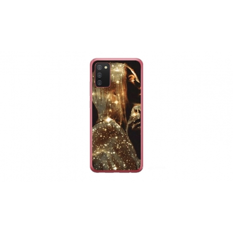 Husa personalizata tip carcasa HQPrint pentru Samsung Galaxy A03S, model Golden Girl, multicolor, S1D1M0350