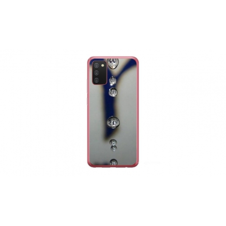 Husa personalizata tip carcasa HQPrint pentru Samsung Galaxy A03S, model Droplets, multicolor, S1D1M0353