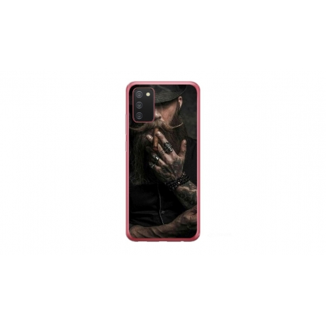 Husa personalizata tip carcasa HQPrint pentru Samsung Galaxy A03S, model Beard Man, multicolor, S1D1M0355