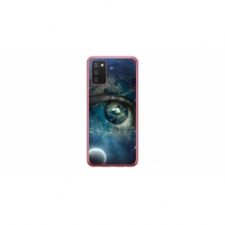 Husa personalizata tip carcasa HQPrint pentru Samsung Galaxy A03S, model Abstract 3, multicolor, S1D1M0362