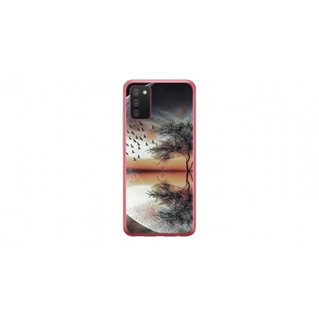 Husa personalizata tip carcasa HQPrint pentru Samsung Galaxy A03S, model Time Flies 3, multicolor, S1D1M0366