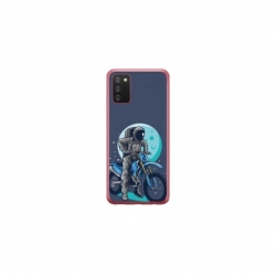 Husa personalizata tip carcasa HQPrint pentru Samsung Galaxy A03S, model Biker Astronaout, multicolor, S1D1M0375