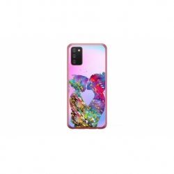 Husa personalizata tip carcasa HQPrint pentru Samsung Galaxy A03S, model Colorful Love, multicolor, S1D1M0376