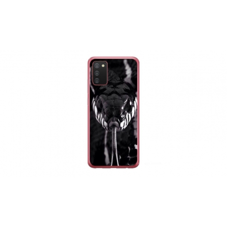 Husa personalizata tip carcasa HQPrint pentru Samsung Galaxy A03S, model Snake, multicolor, S1D1M0378