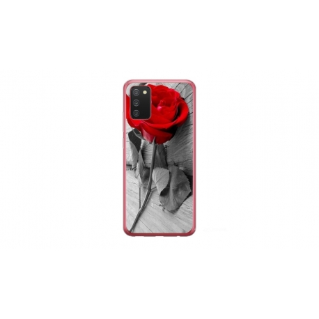 Husa personalizata tip carcasa HQPrint pentru Samsung Galaxy A03S, model Rose, multicolor, S1D1M0384