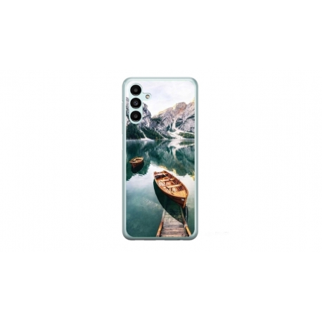 Husa personalizata tip carcasa HQPrint pentru Samsung Galaxy A04S, model Boats, multicolor, S1D1M0024