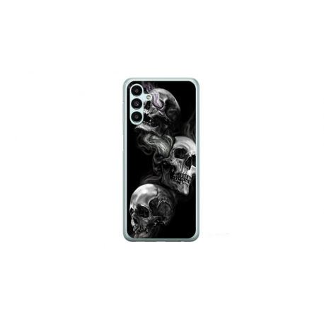 Husa personalizata tip carcasa HQPrint pentru Samsung Galaxy A04S, model Skulls, multicolor, S1D1M0032