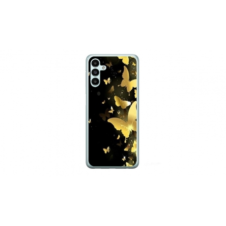 Husa personalizata tip carcasa HQPrint pentru Samsung Galaxy A04S, model Butterfly 6, multicolor, S1D1M0045