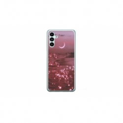 Husa personalizata tip carcasa HQPrint pentru Samsung Galaxy A04S, model Pink Sky, multicolor, S1D1M0129