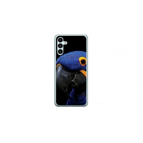 Husa personalizata tip carcasa HQPrint pentru Samsung Galaxy A04S, model Blue Parrot, multicolor, S1D1M0145