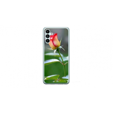 Husa personalizata tip carcasa HQPrint pentru Samsung Galaxy A04S, model Flowers 13, multicolor, S1D1M0206