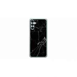 Husa personalizata tip carcasa HQPrint pentru Samsung Galaxy A04S, model Black Marble, multicolor, S1D1M0229
