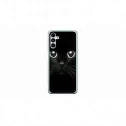 Husa personalizata tip carcasa HQPrint pentru Samsung Galaxy A05s, model Black Cat 1, multicolor, S1D1M0015