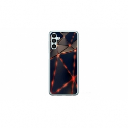 Husa personalizata tip carcasa HQPrint pentru Samsung Galaxy A04S, model Lava Triangles, multicolor, S1D1M0367