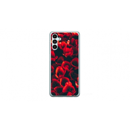 Husa personalizata tip carcasa HQPrint pentru Samsung Galaxy A04S, model Flowers 24, multicolor, S1D1M0386