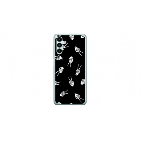 Husa personalizata tip carcasa HQPrint pentru Samsung Galaxy A04S, model OK Skelly, multicolor, S1D1M0388