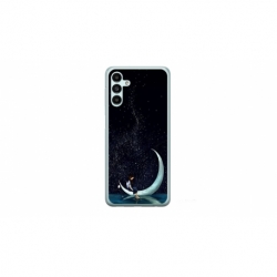Husa personalizata tip carcasa HQPrint pentru Samsung Galaxy A05s, model Moon Fishing, multicolor, S1D1M0270