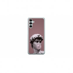 Husa personalizata tip carcasa HQPrint pentru Samsung Galaxy A05s, model Bubble Gum Statue, multicolor, S1D1M0317