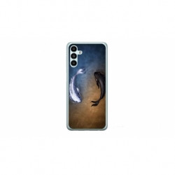 Husa personalizata tip carcasa HQPrint pentru Samsung Galaxy A05s, model Ying and Yang Fish, multicolor, S1D1M0390