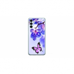 Husa personalizata tip carcasa HQPrint pentru Samsung Galaxy A14, model Butterfly 2, multicolor, S1D1M0029