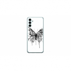Husa personalizata tip carcasa HQPrint pentru Samsung Galaxy A14, model Butterfly 3, multicolor, S1D1M0030