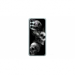 Husa personalizata tip carcasa HQPrint pentru Samsung Galaxy A14, model Skulls, multicolor, S1D1M0032