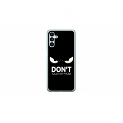 Husa personalizata tip carcasa HQPrint pentru Samsung Galaxy A14, model Dont touch my phone 1, multicolor, S1D1M0035