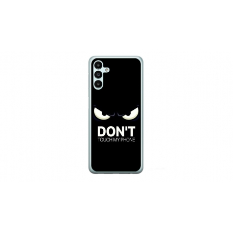 Husa personalizata tip carcasa HQPrint pentru Samsung Galaxy A14, model Dont touch my phone 1, multicolor, S1D1M0035