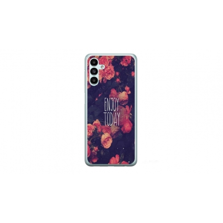 Husa personalizata tip carcasa HQPrint pentru Samsung Galaxy A14, model Enjoy Today, multicolor, S1D1M0037